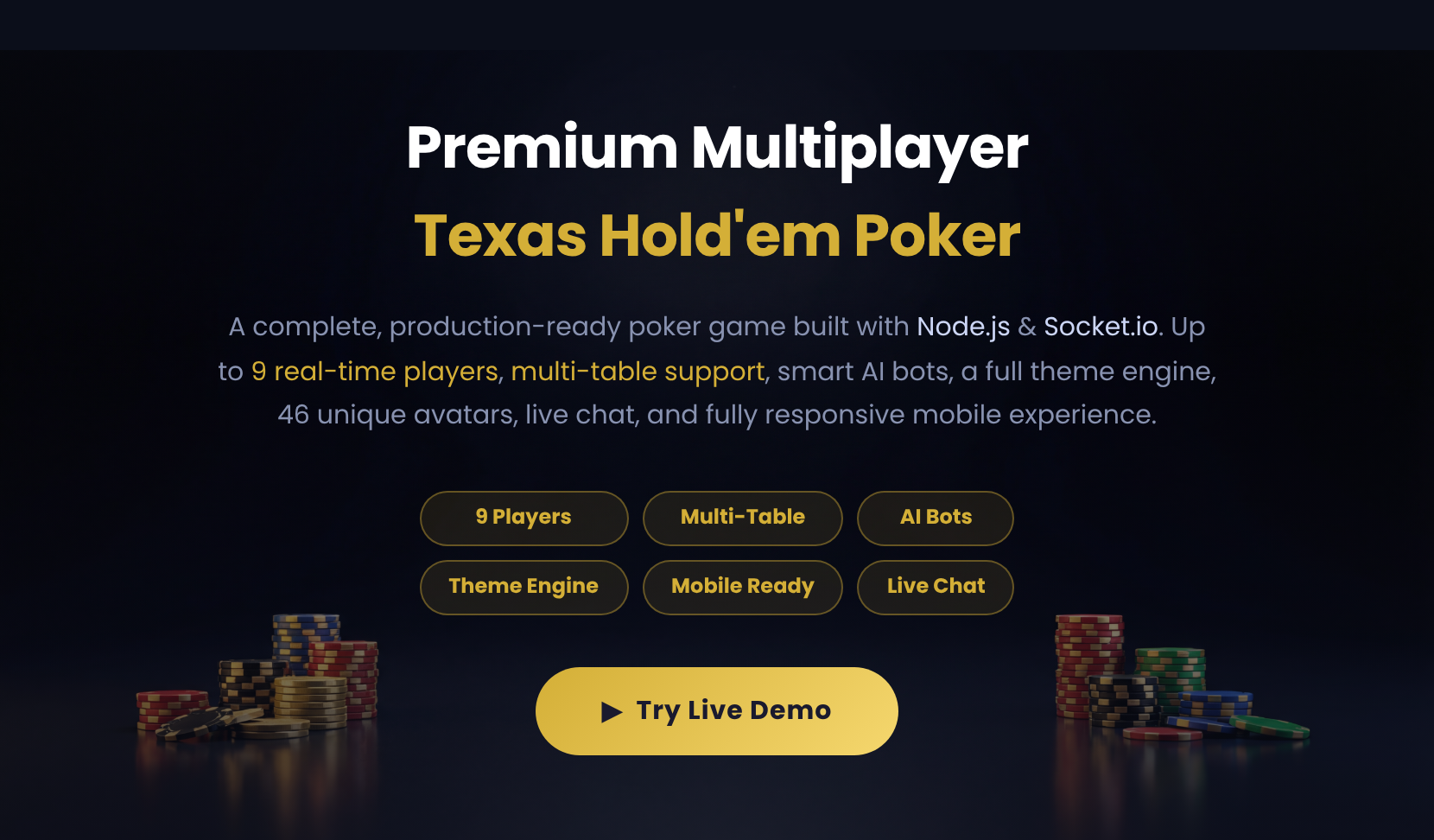 PokerEngine - Premium Multiplayer Texas Hold'em Poker