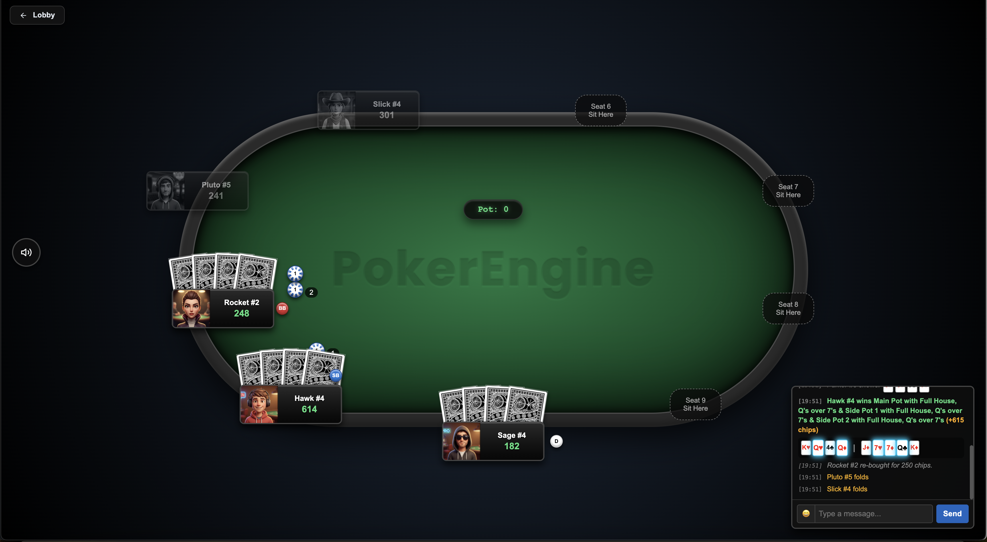 Sit and Go Black Diamond table